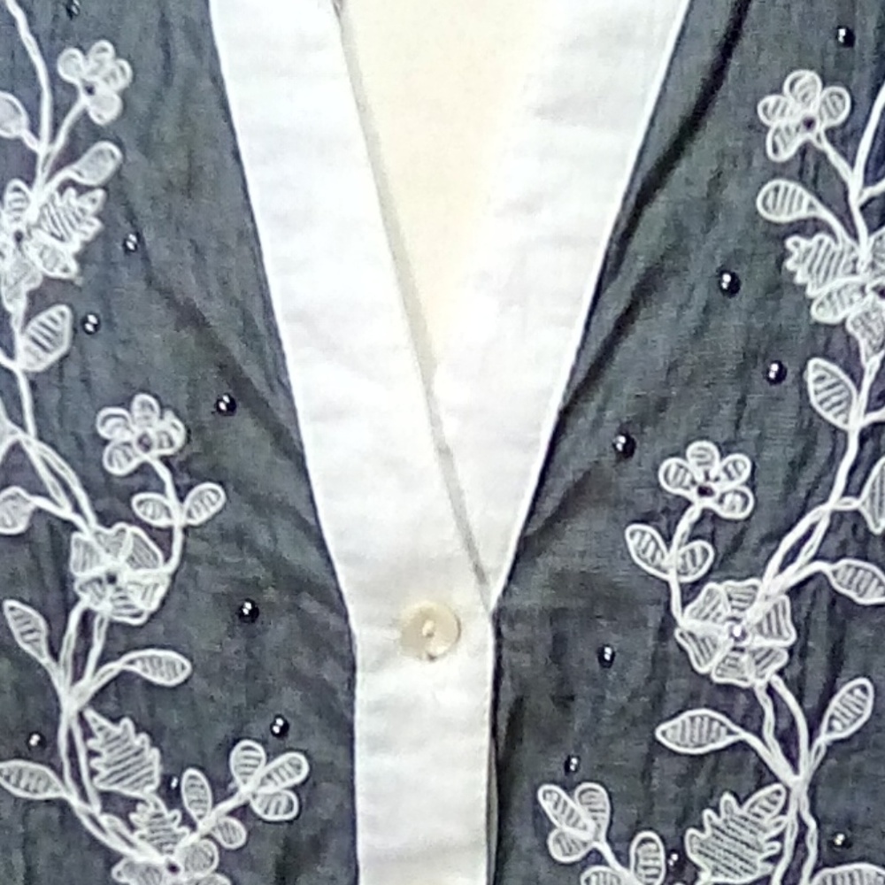 Style & Company Size 2X Embroidered Blouse - Picture 3 of 8